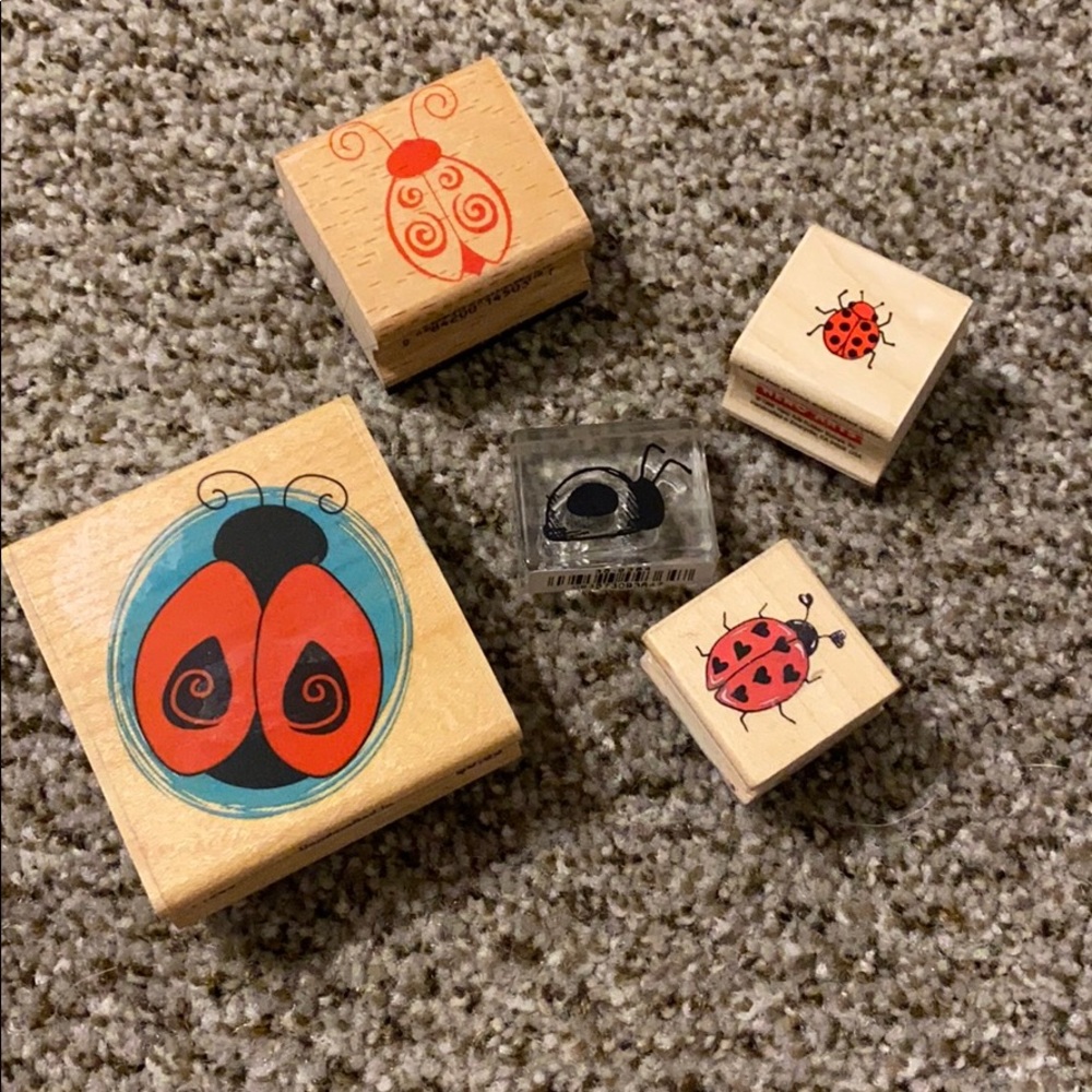 Ladybug Rubber Stamps